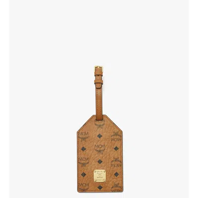 Mcm Ottomar Luggage Tag In Visetos In Multi