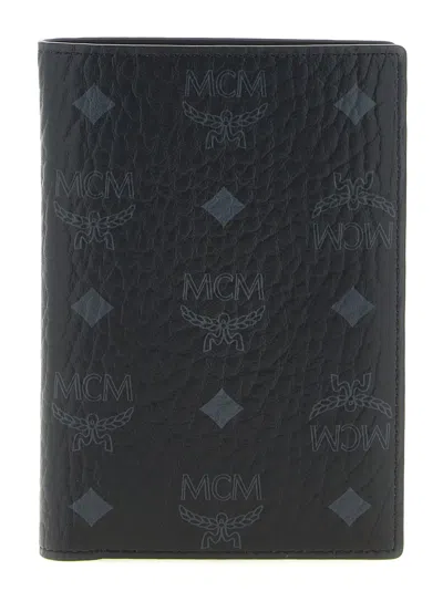 Mcm Ottomar Passport Holder In Black