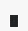 Mcm Ottomar Passport Holder In Visetos In Black