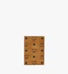 Mcm Ottomar Passport Holder In Visetos In Cognac