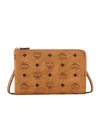 Mcm Ottomar Visetos Travel Document Case Crossbody In Brown