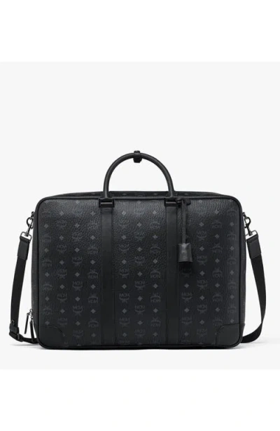 Mcm Ottomar Suitcase In Black