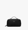 Mcm Ottomar Toiletry Bag In Econyl And Leather In Black