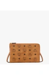 Mcm Ottomar Travel Pouch In Cognac