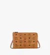 Mcm Ottomar Travel Pouch In Visetos In Cognac