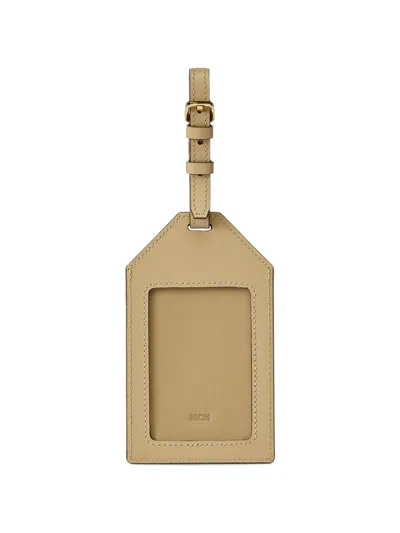 Mcm Ottomar Visetos Luggage Tag In Brown