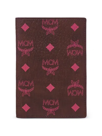 Mcm Ottomar Visetos Passport Holder In Brown