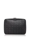 Mcm Ottomar Travel Case In Visetos In Black