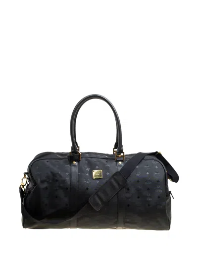Mcm Ottomar Weekender Bag Duffle Bag In Black