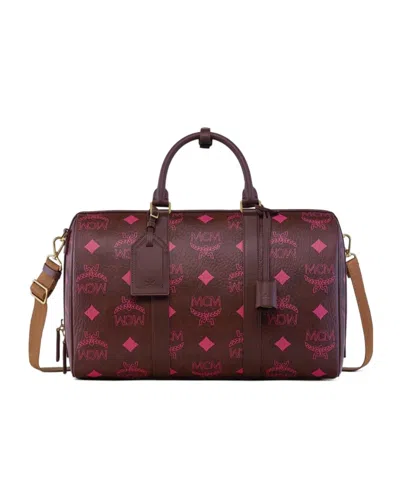 Mcm Ottomar Weekender Bag In Maxi Visetos In No