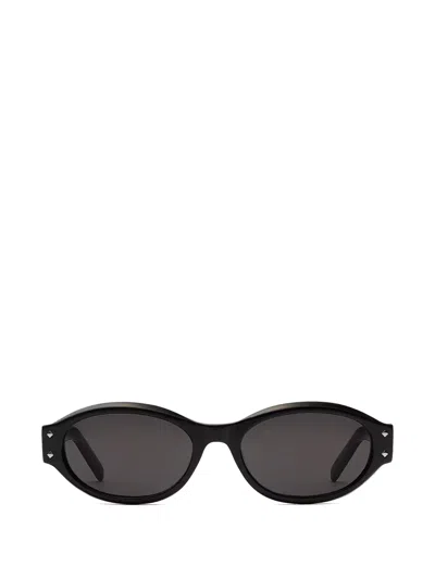 Mcm Oval-frame Sunglasses In Black