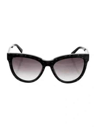 Pre-owned Mcm Oversize Gradient Sunglasses In Black