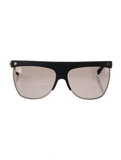 Pre-owned Mcm Oversize Gradient Sunglasses In Black