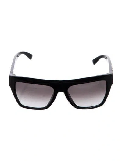 Pre-owned Mcm Oversize Gradient Sunglasses In Black/gold