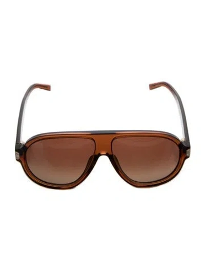 Pre-owned Mcm Oversize Gradient Sunglasses In Brown