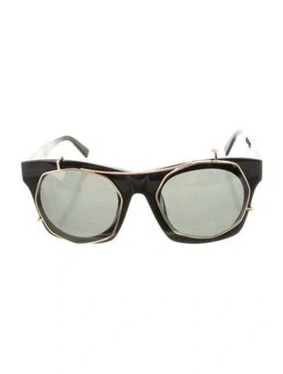 Pre-owned Mcm Oversize Tinted Sunglasses In Black