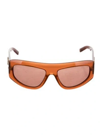 Pre-owned Mcm Oversize Tinted Sunglasses In Brown