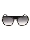 Mcm Oversized Premium Metal Sunglasses In Pattern