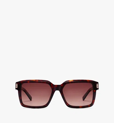 Mcm Oversized Square Sunglasses In Dark Havana