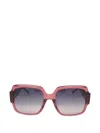 Mcm Oversized Square-frame Sunglasses In Pink