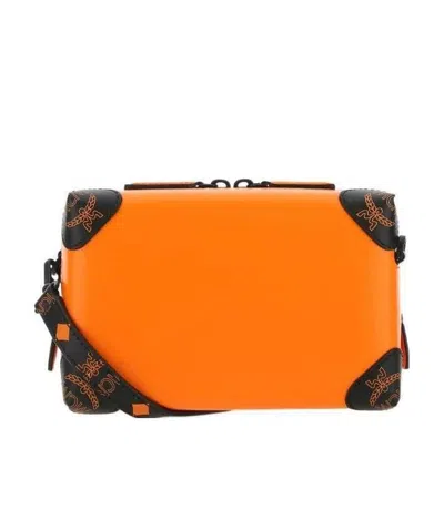 Mcm Palmell Berlin Box Bag In Orange