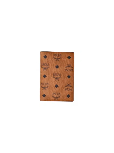 Mcm Passport Holder "ottomar" In Brown