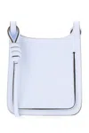 Mcm Pastel Light Blue Leather Mini Hummel Crossbody Bag In E3