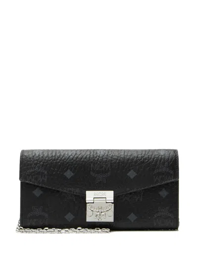Pre-owned Mcm Patricia Chain-strap Shoulder Bag In Black