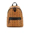 Mcm Pattern Printed Backpack In Brown