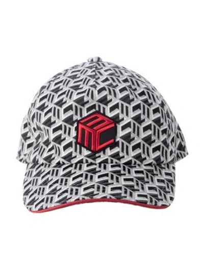 Pre-owned Mcm Patterned Baseball Hat W/tags In Silver