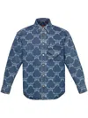 MCM PATTERNED DENIM SHIRT