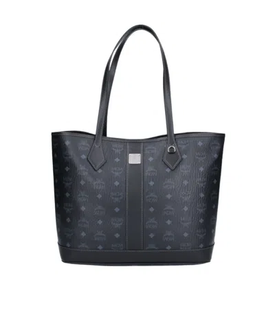 Mcm Patterned Handbag In Black