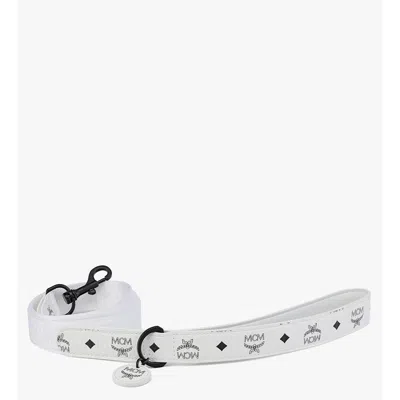 Mcm Pet Leash In Visetos In White