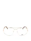Mcm Pilot-frame Glasses In Gold