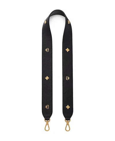 Mcm Pina Shoulder Strap In Studded Calfskin In Red