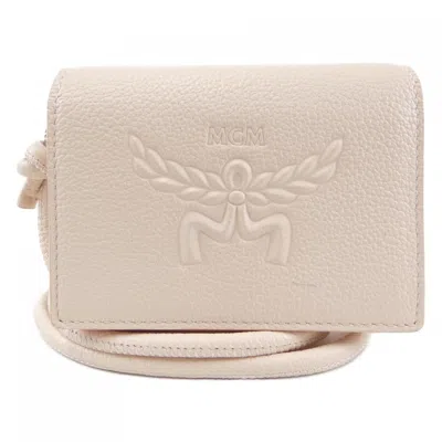 Pre-owned Mcm Pink Chain/shoulder Wallet ()