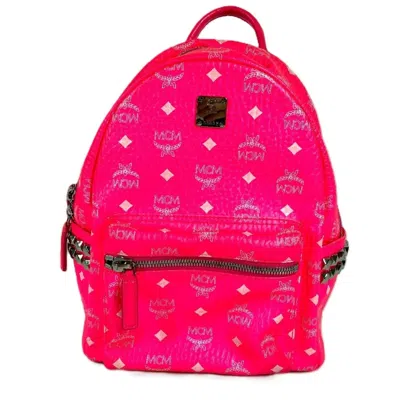 Pre-owned Mcm Pink Leather Backpack ()