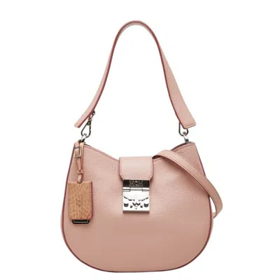 Pre-owned Mcm Pink Leather Handbag Shoulder Bag ()