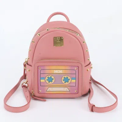 Pre-owned Mcm Pink Leather Shoulder Bag ()