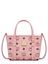Mcm Mini Toni Visetos Coated Canvas Top Handle Shopper Bag In Pink
