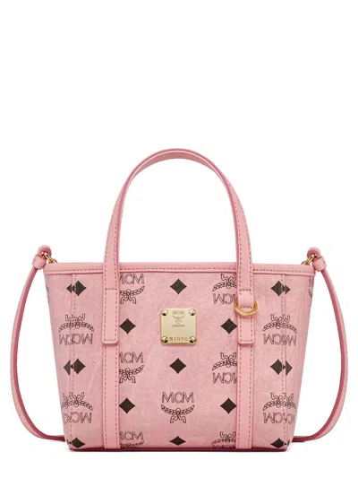 MCM MCM PINK POLYURETHANE HANDBAG