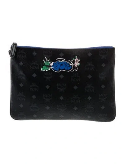 Pre-owned Mcm Portfolio In Black
