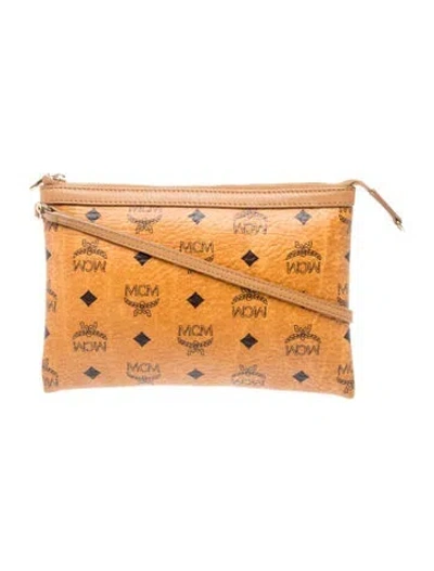Pre-owned Mcm Pouch In Brown