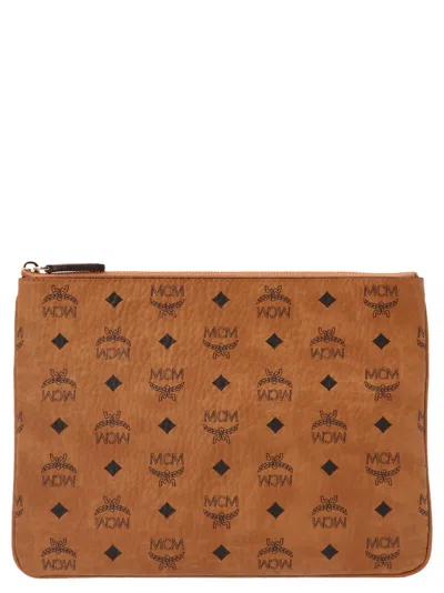 Mcm Pouch Crossbody Bags Brown