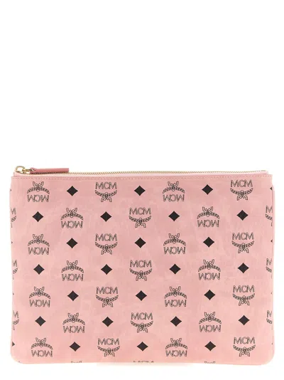 Mcm Pouch Crossbody Bags Pink