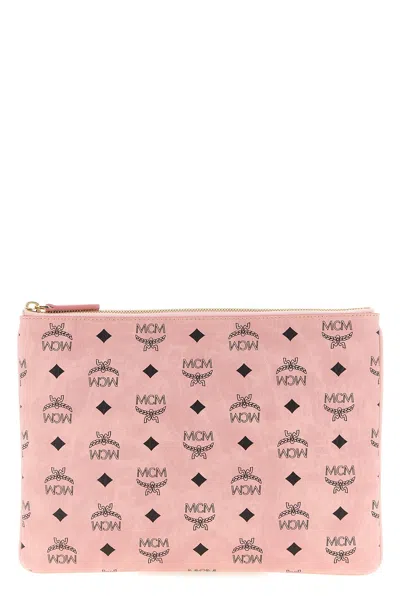 Mcm 'pouch' Medium Shoulder Bag In Pink