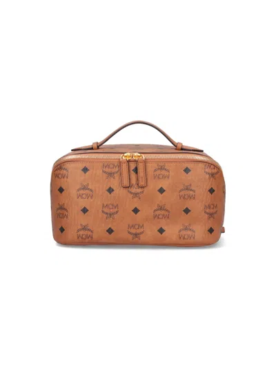 Mcm Pouch Ottomar Toiletry In Brown
