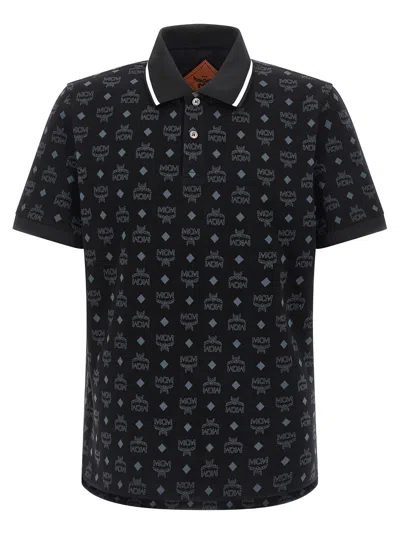 Mcm Press Polo Shirt In Blue