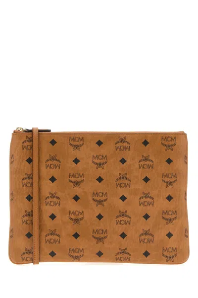Mcm Printed Canvas Aren Crossbody Bag
