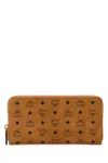 Mcm Printed Canvas Aren Wallet